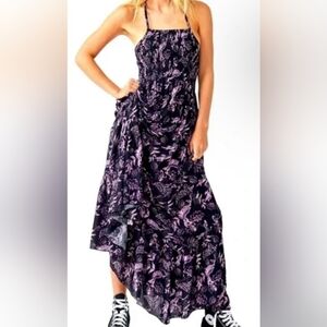 Free People Heatwave Dress - Purple and Black